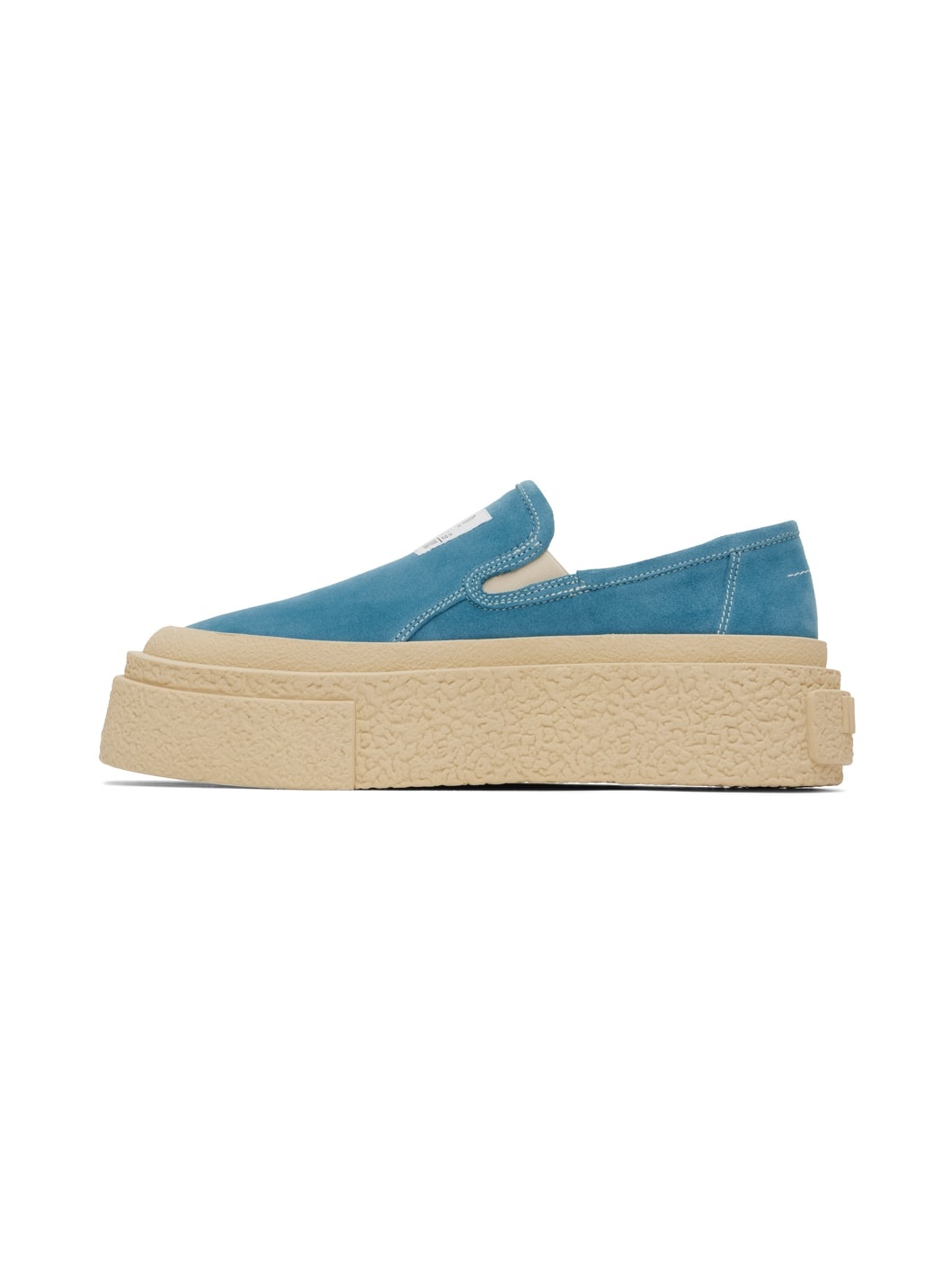 Blue Platform Slip-On Sneakers - 3