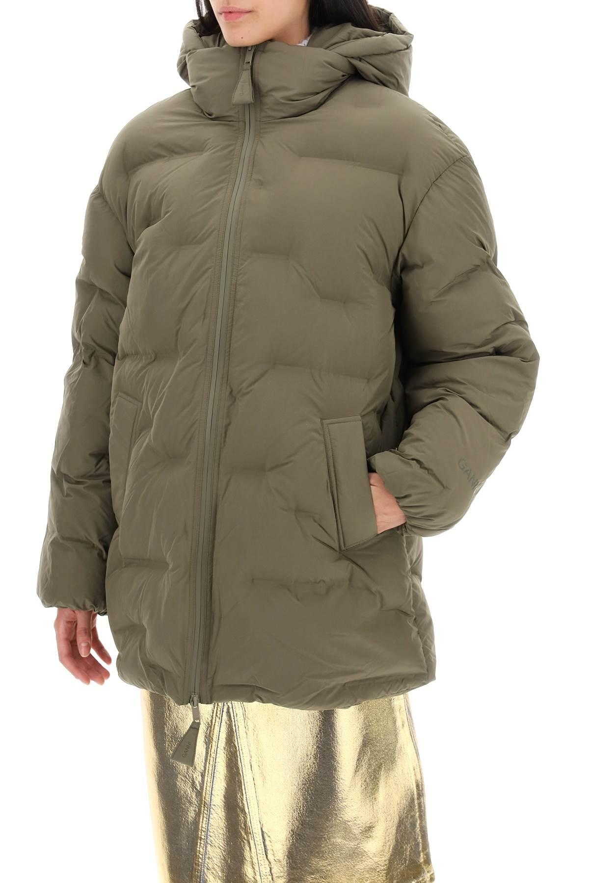 MIDI PUFFER JACKET WITH DETACHABLE HOOD - 5