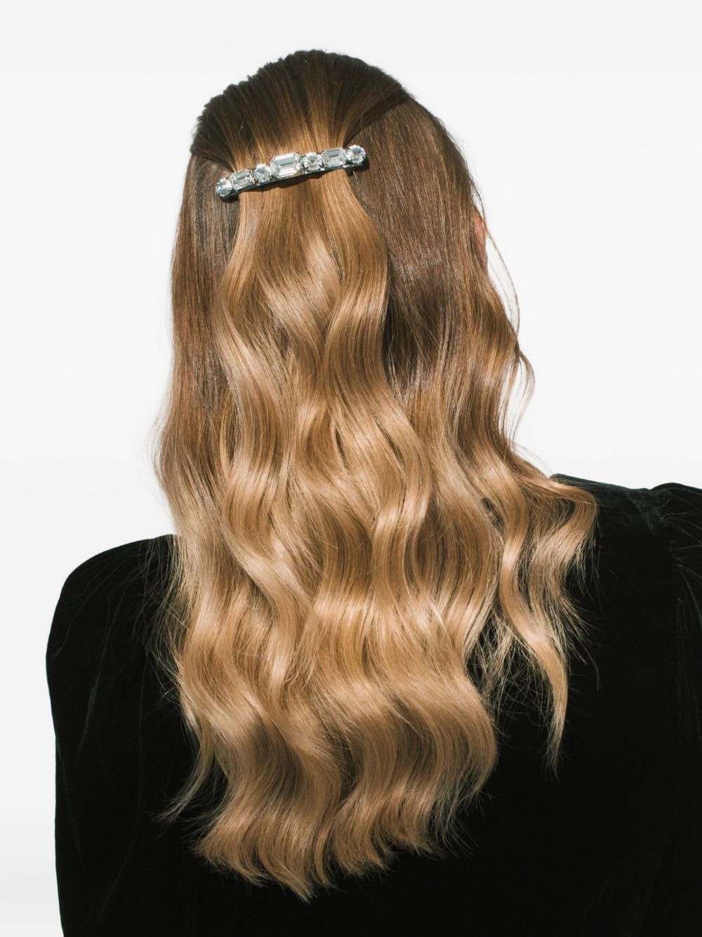 crystal-embellished barrette - 5