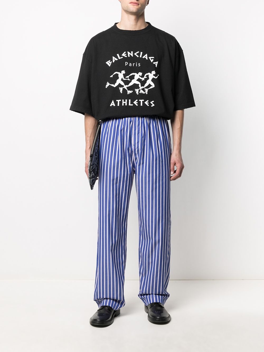 striped pyjama-style trousers - 2