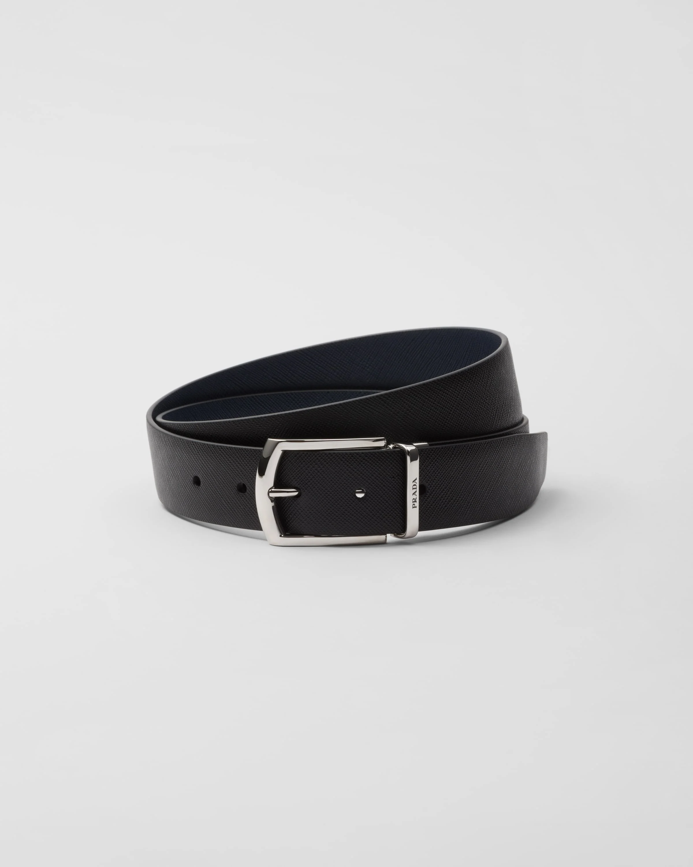 Reversible Saffiano leather belt - 1