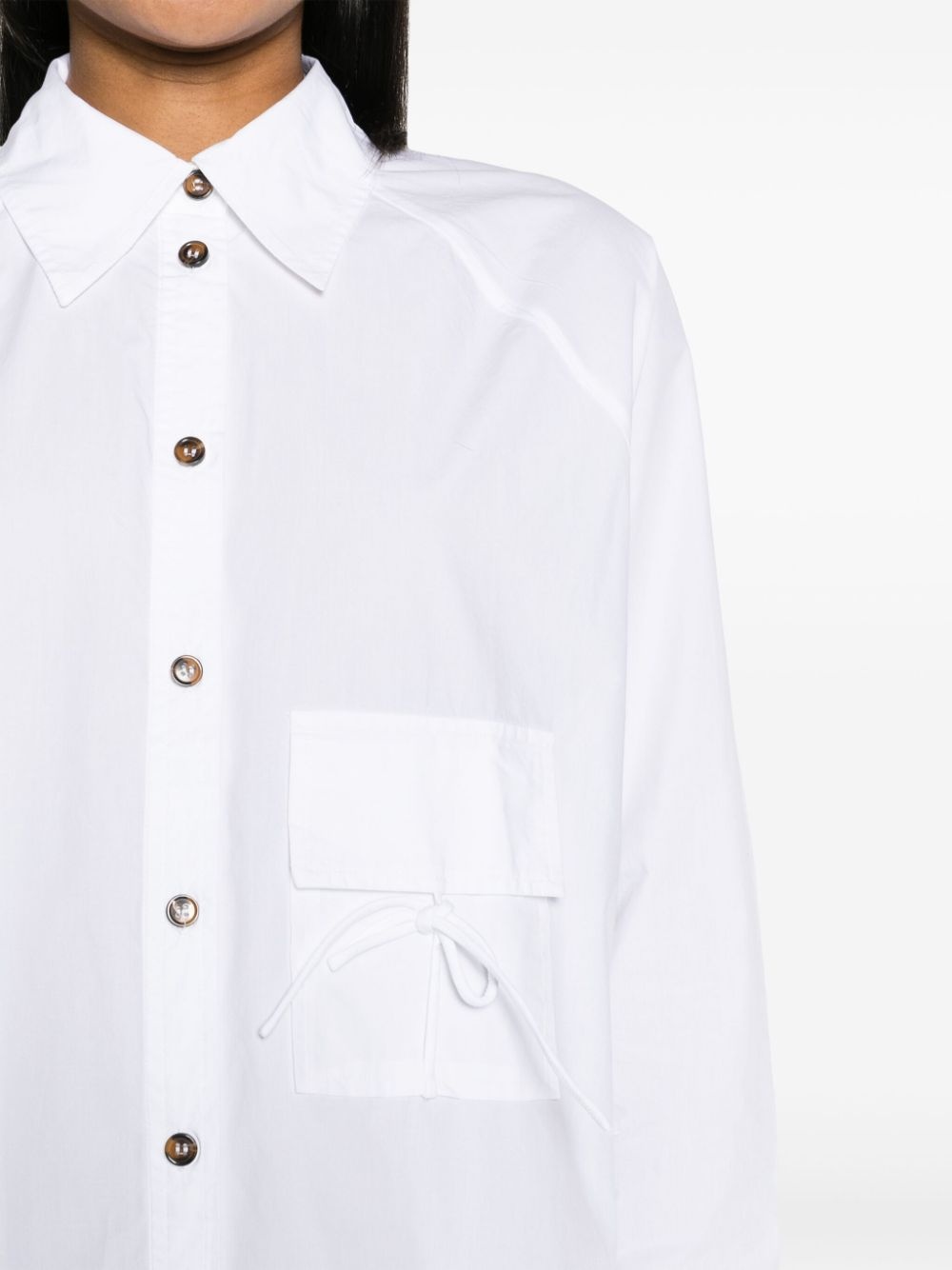 raglan-sleeved organic cotton shirt - 5