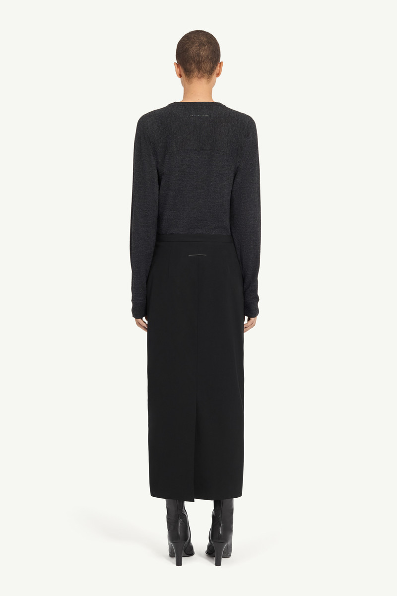 Long wool blend skirt 3