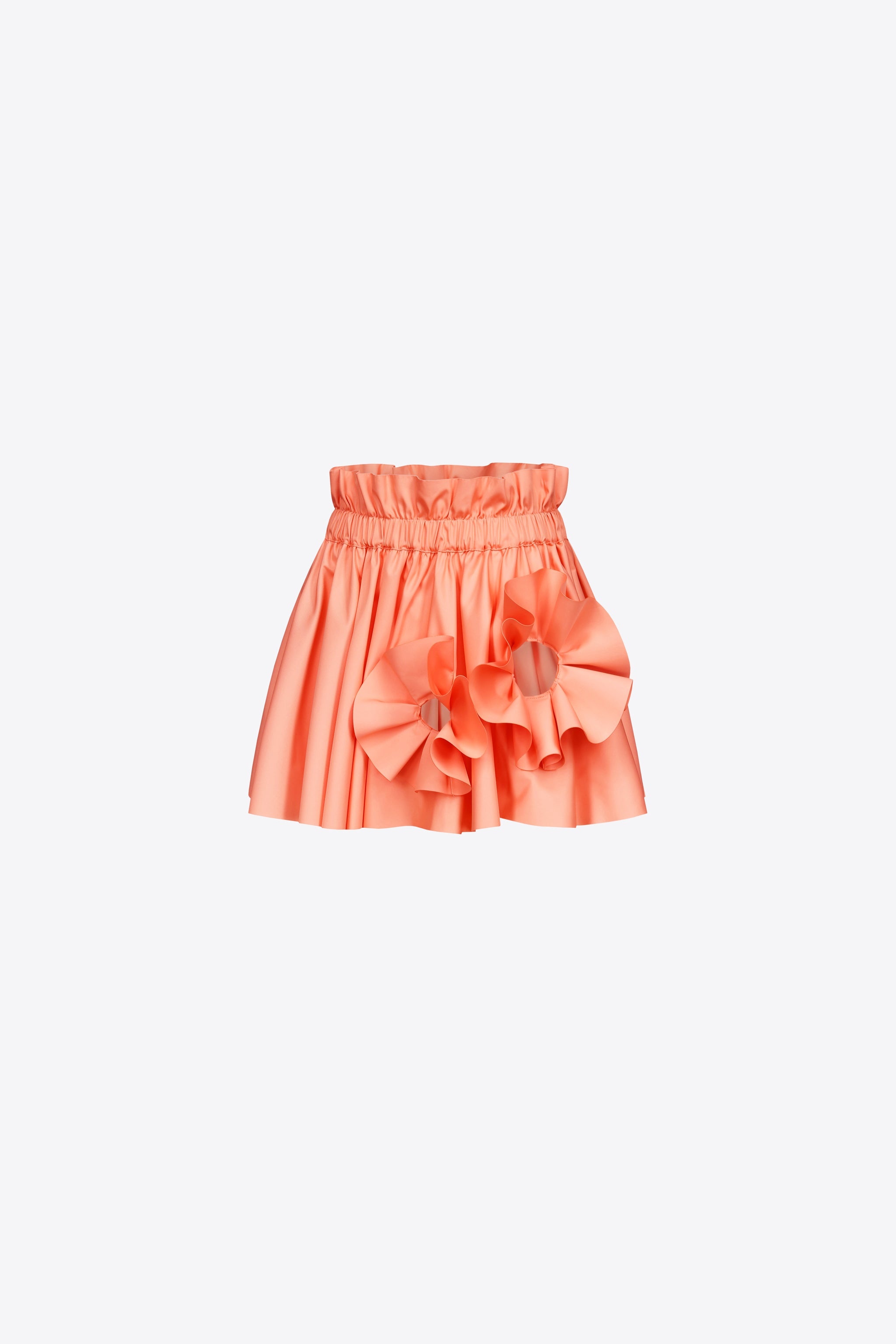 RUFFLE FLOWER MINI SKIRT - 2