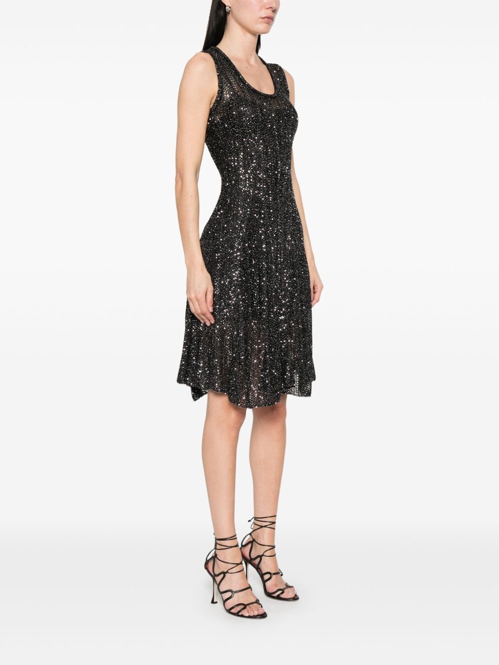 sequinned midi dress - 3