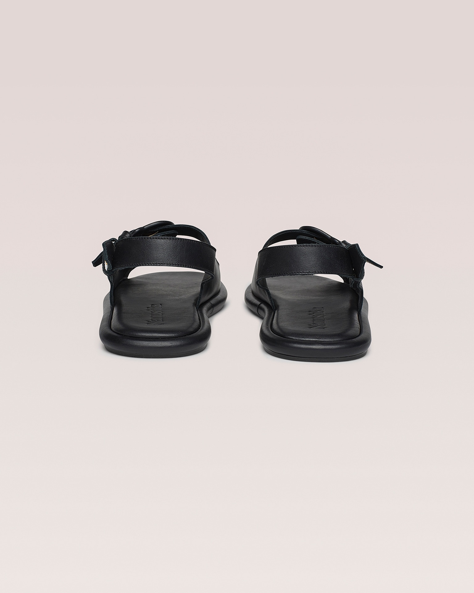 EKEMMA MENS - Suede slingback sandals - Black - 4
