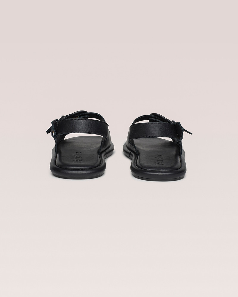 EKEMMA MENS - Suede slingback sandals - Black 4