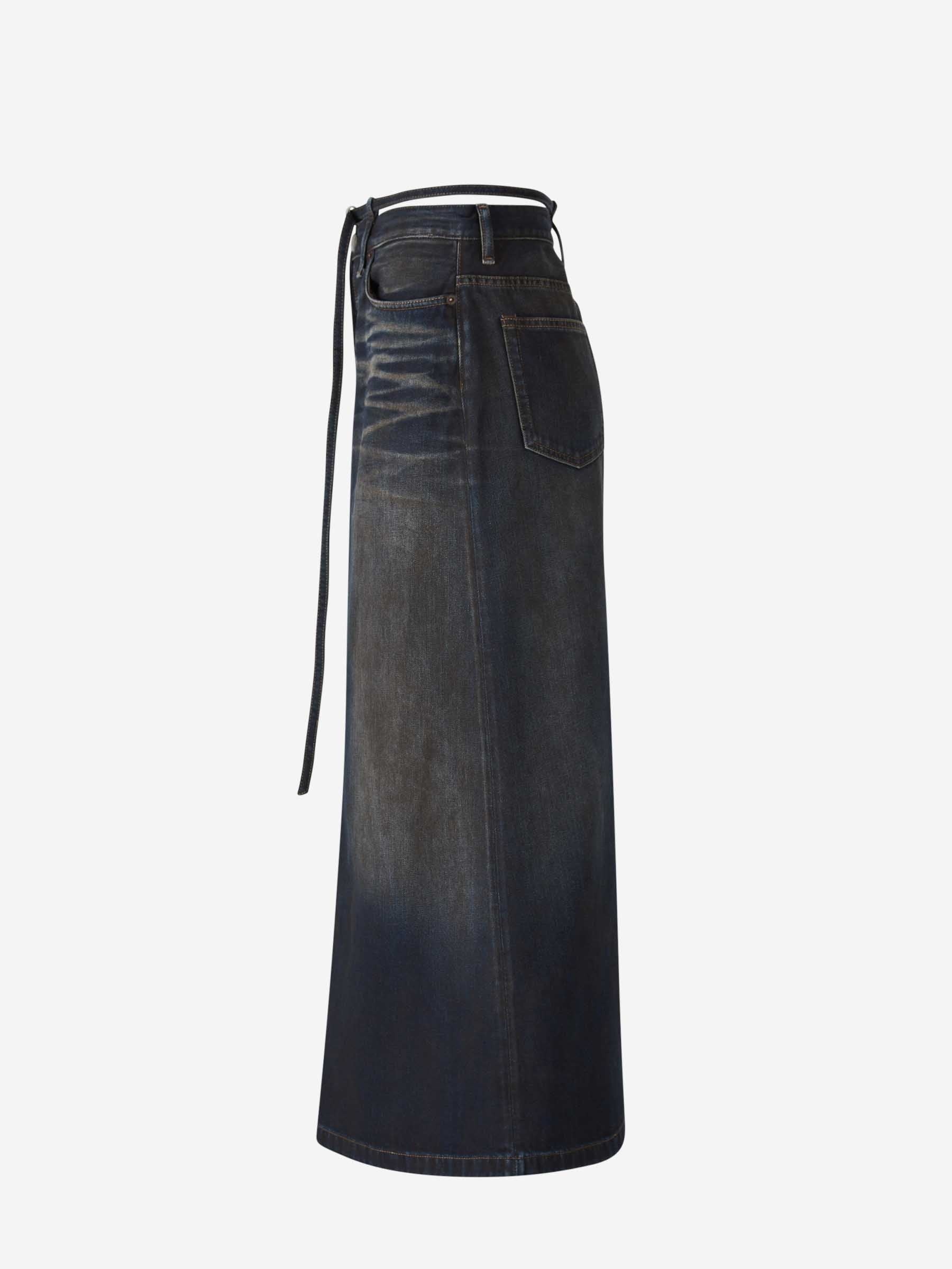 DENIM MIDI SKIRT - 2