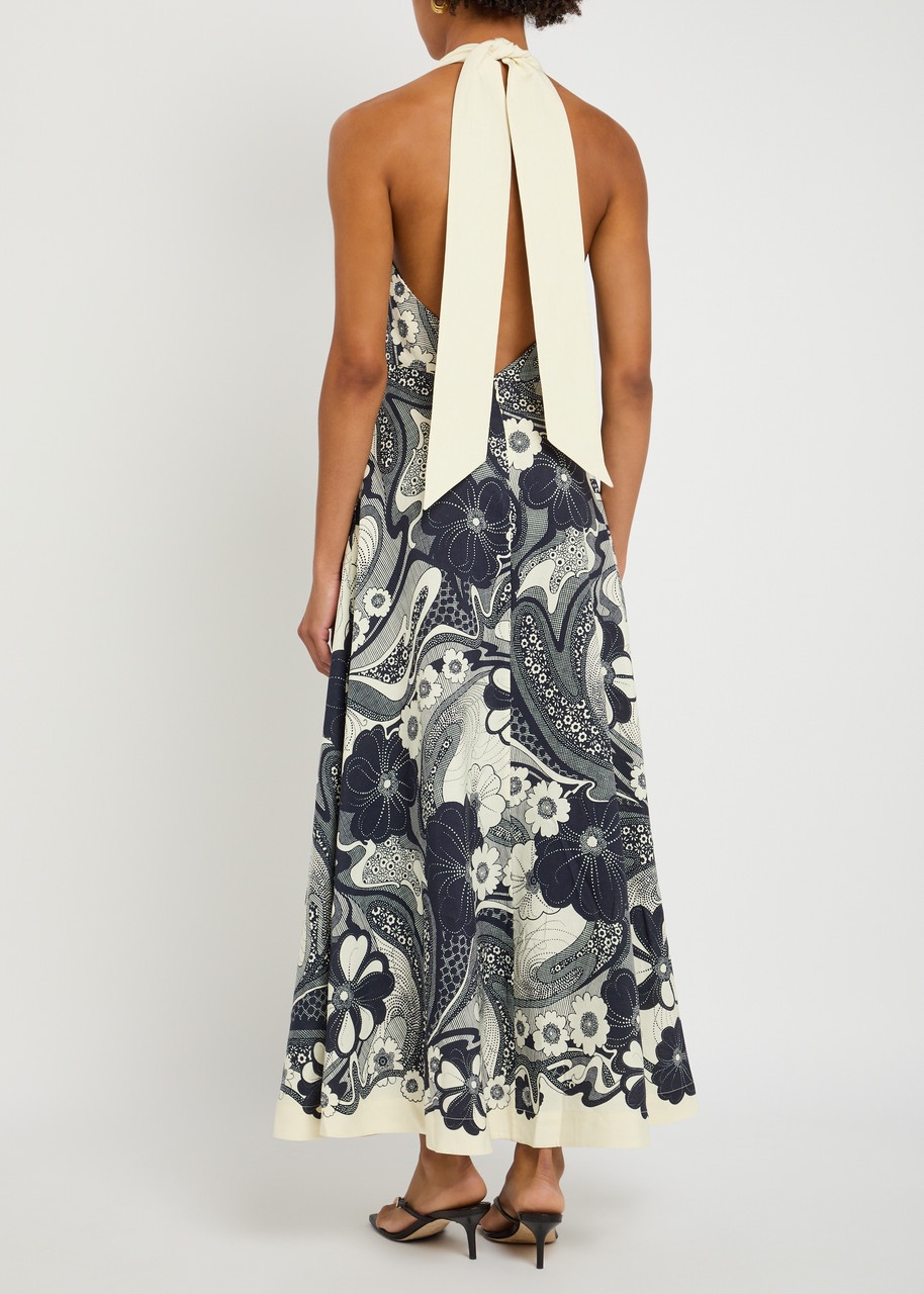 Alemais Mickey Printed Woven Maxi Dress - 3