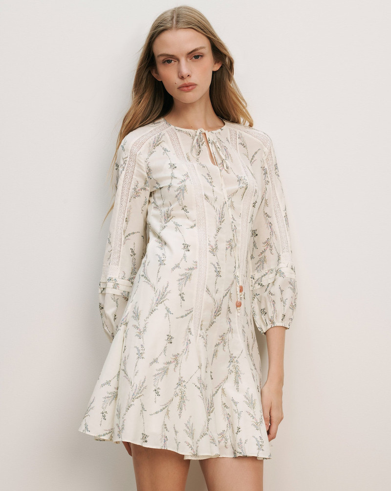 VERONICA BEARD OLLIAN FLORAL MINI DRESS outlook