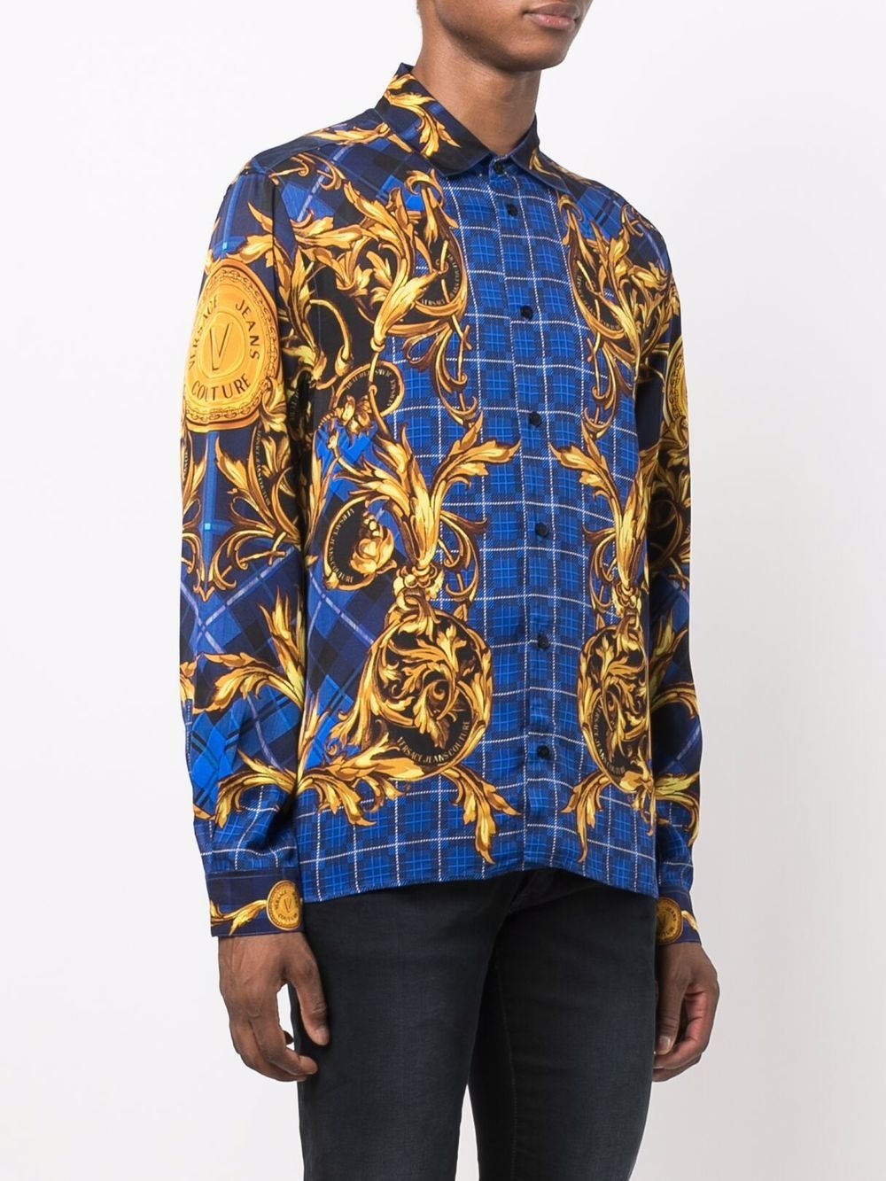 baroque-print shirt - 3