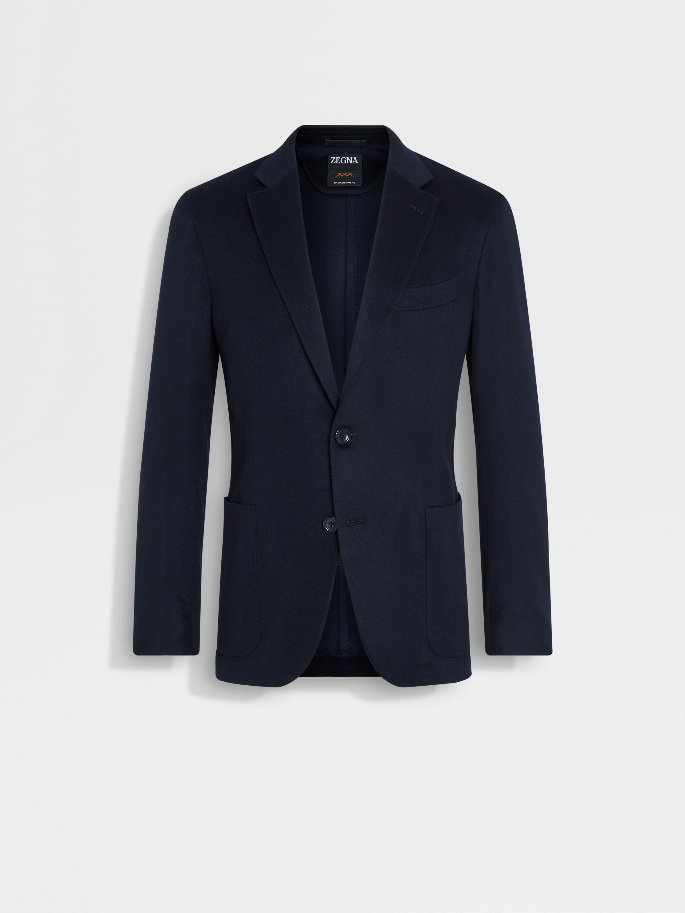 NAVY BLUE OASI CASHMERE JACKET - 1
