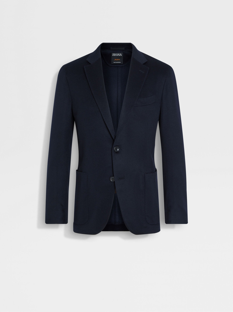 NAVY BLUE OASI CASHMERE JACKET 1
