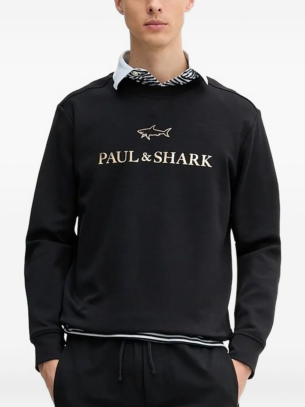 logo-print crew-neck sweatshirt - 1