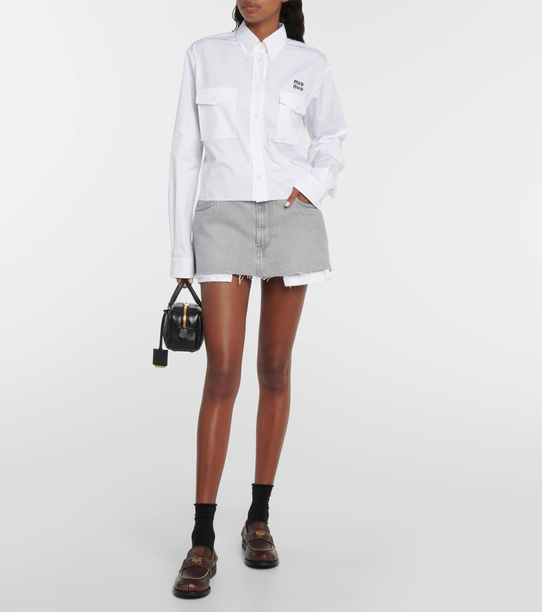 Embellished leather loafers - 3