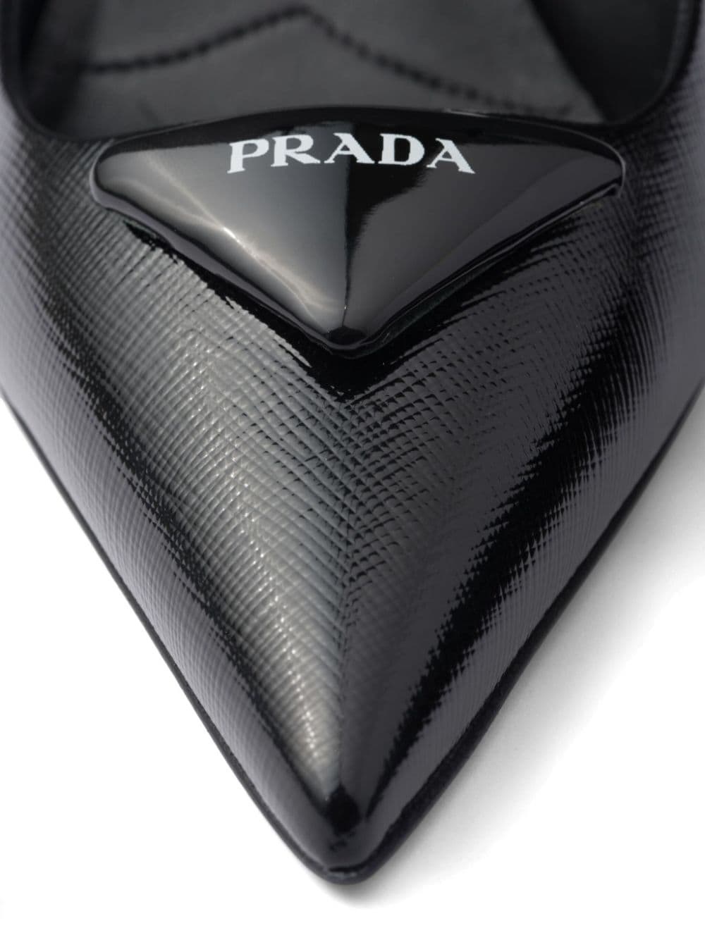 75mm triangle-logo leather pumps - 5