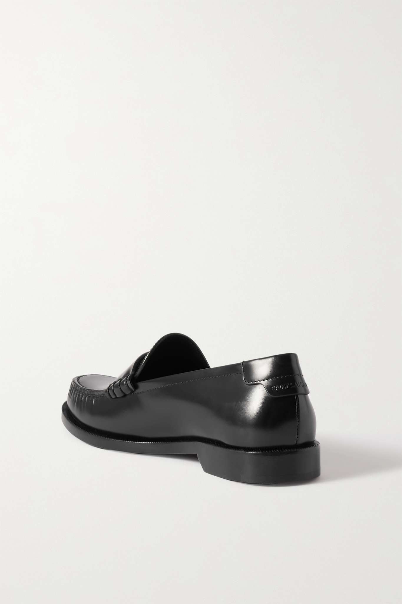 Logo-embellished leather loafers - 3