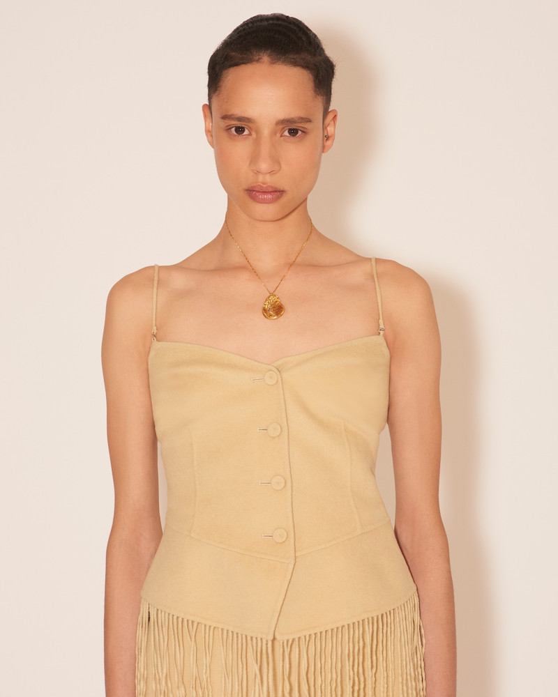 BAFARO - Cropped sweetheart bustier - Creme 5