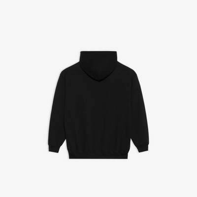 BALENCIAGA Men's New Copyright Medium Fit Hoodie in Black outlook