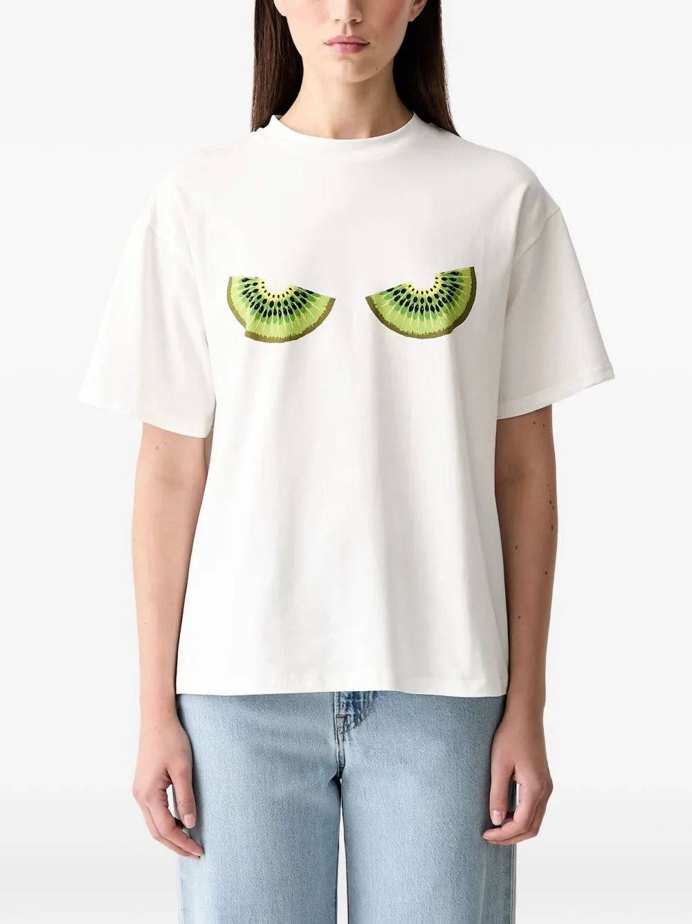 kiwi-print T-shirt - 1