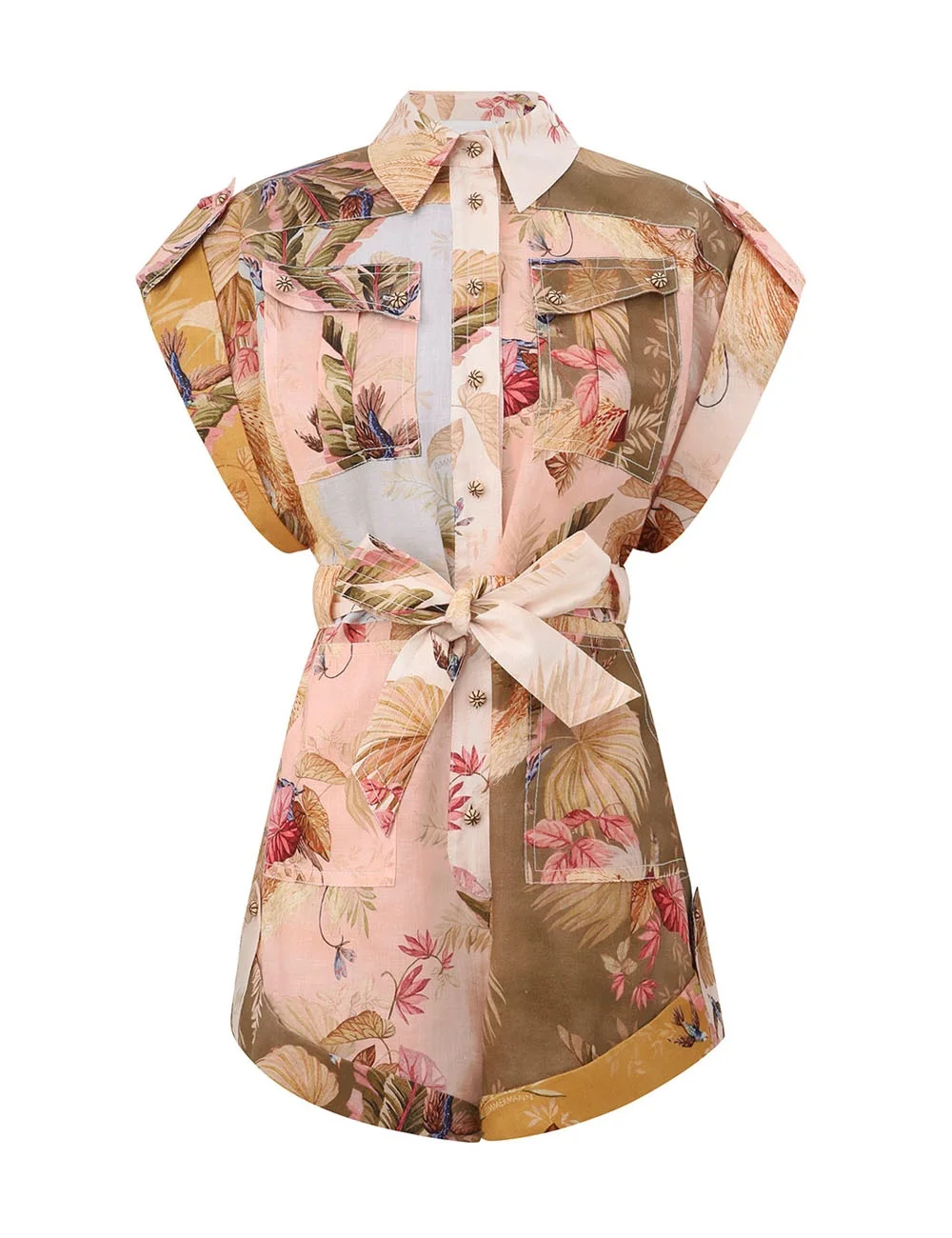 ASCENSION CUFFED PLAYSUIT - 1