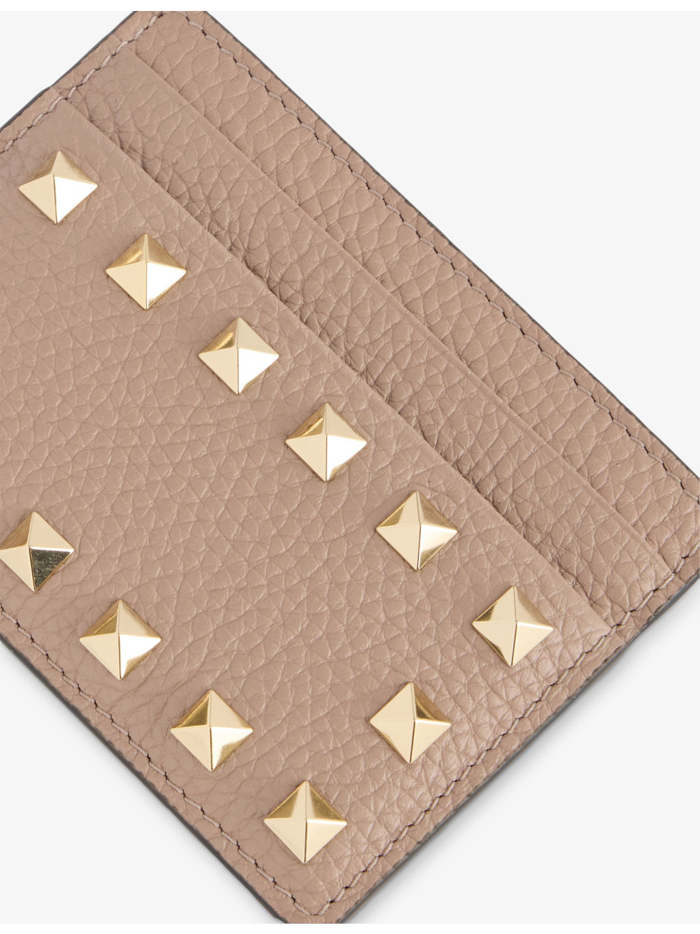Rockstud Leather Card Holder - 2