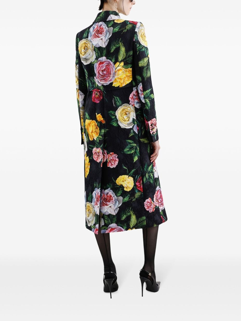 floral-print midi dress - 3