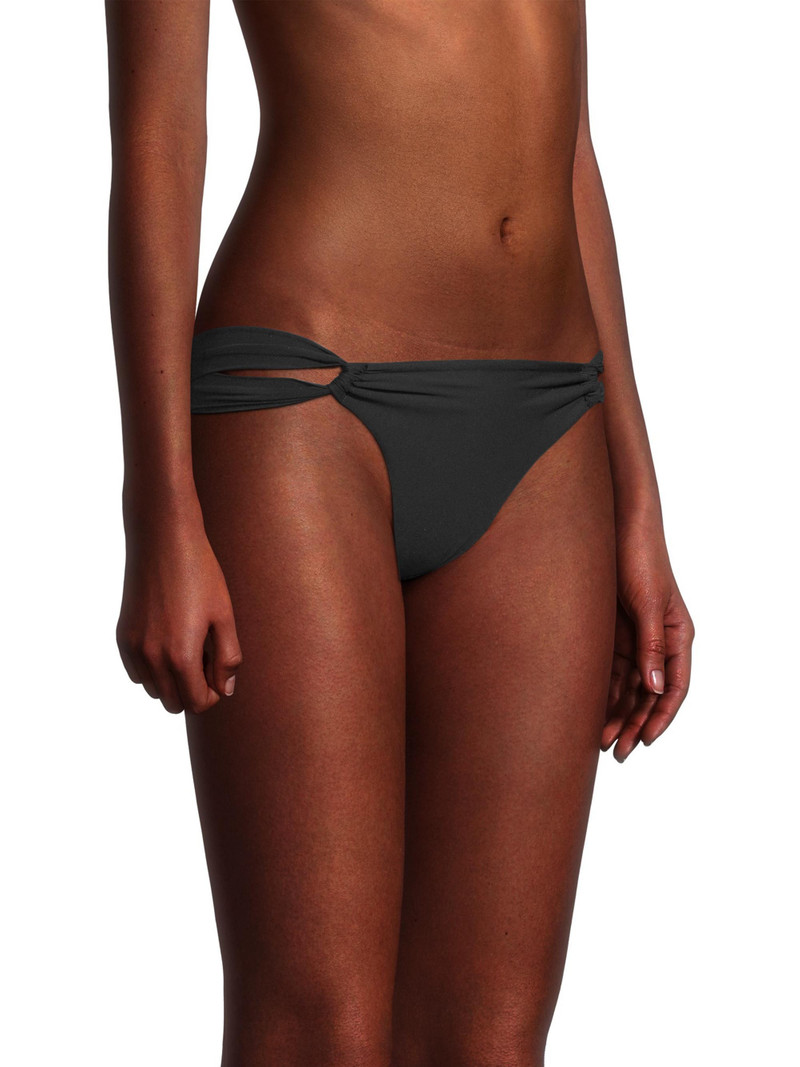 Women's Narcissus Low-Rise Bikini Bottom - Black 4