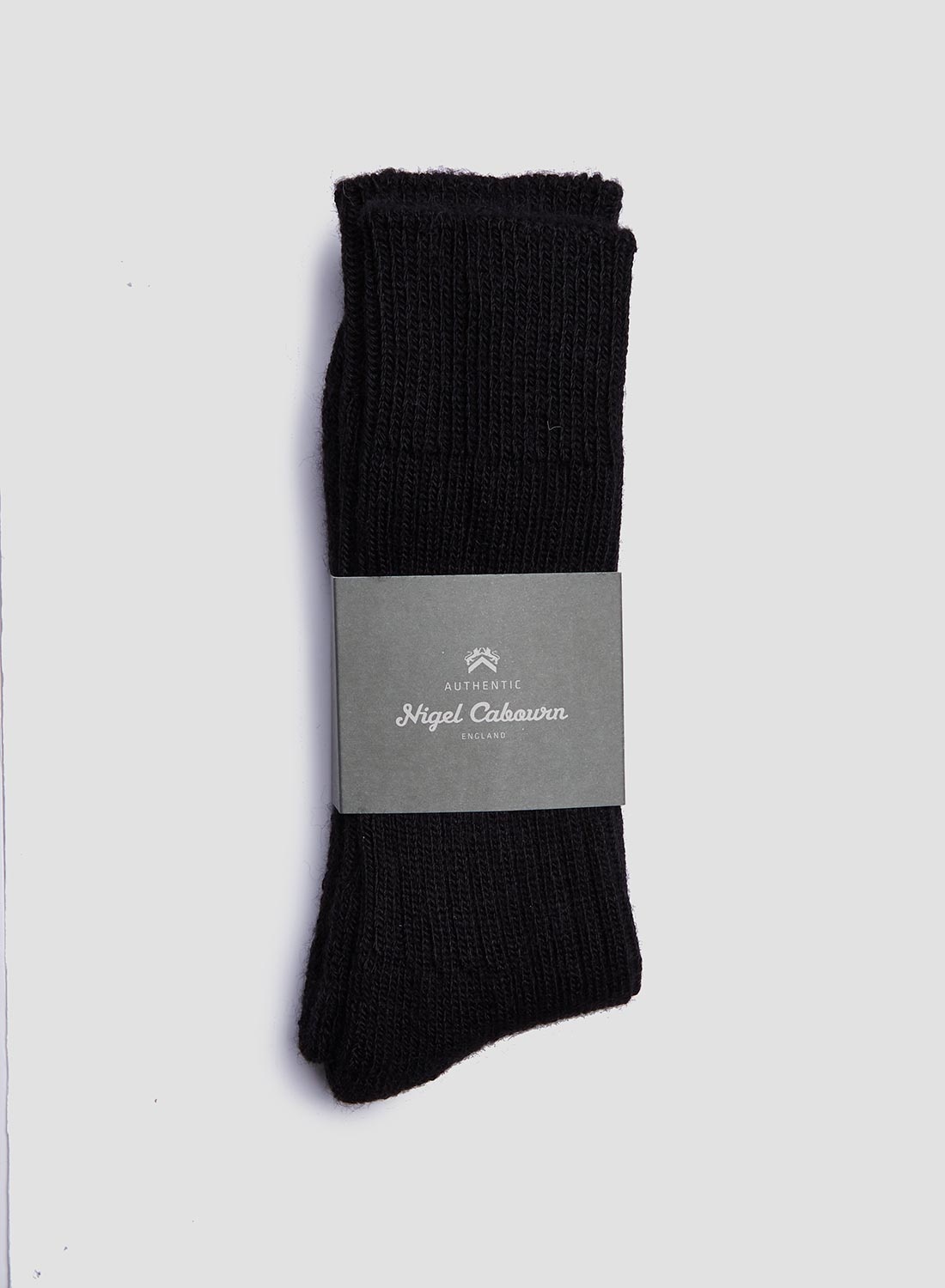 Alpaca Wool Sock in Black - 1