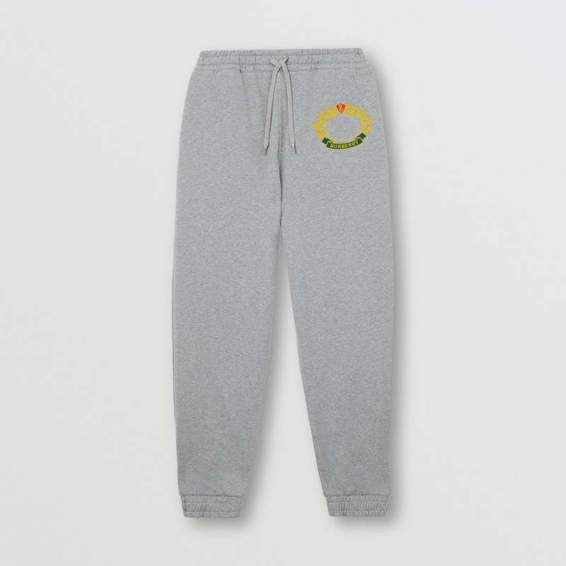 Oak Leaf Crest Cotton Jogging Pants 1