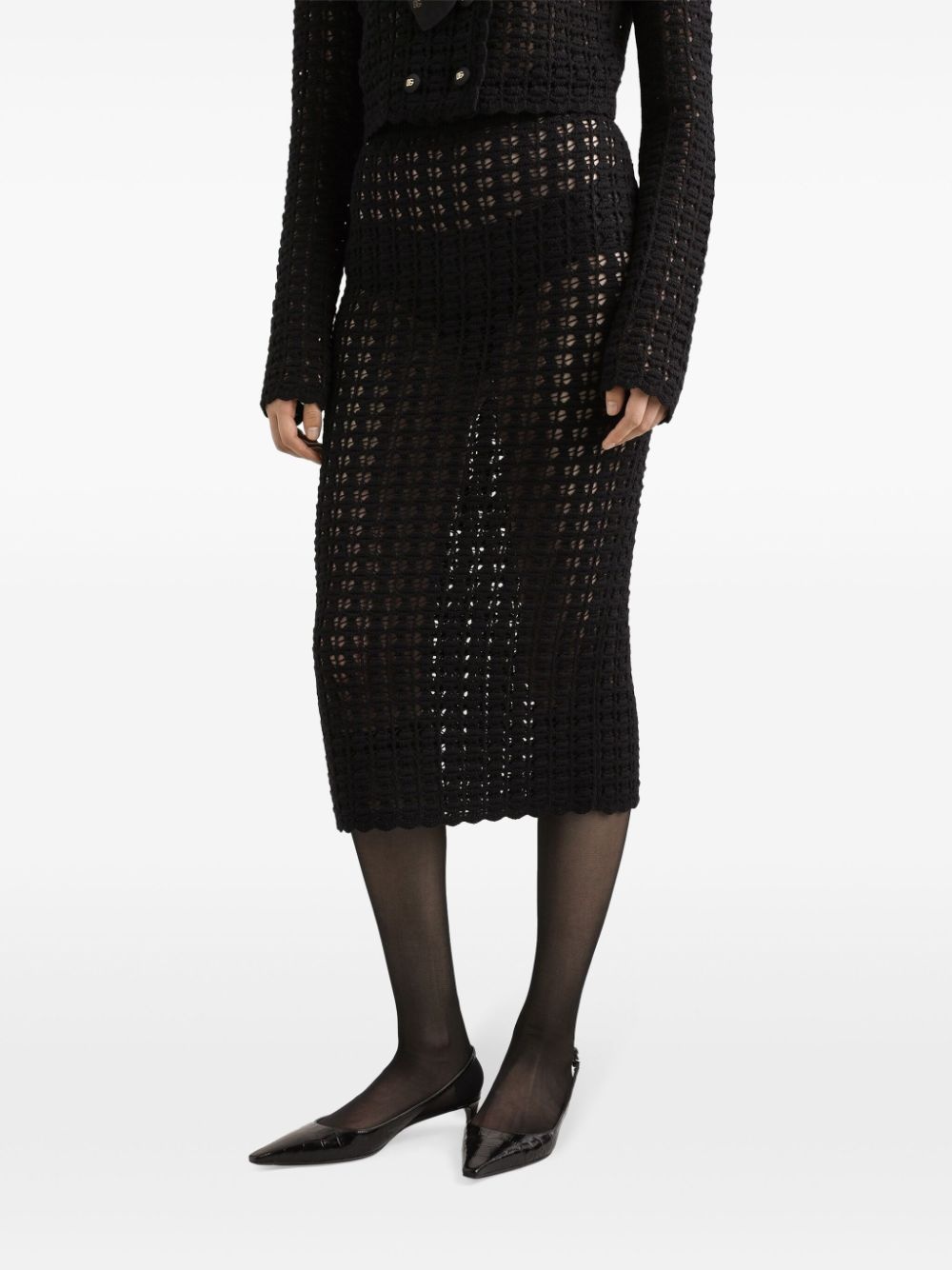 knitted midi skirt - 4