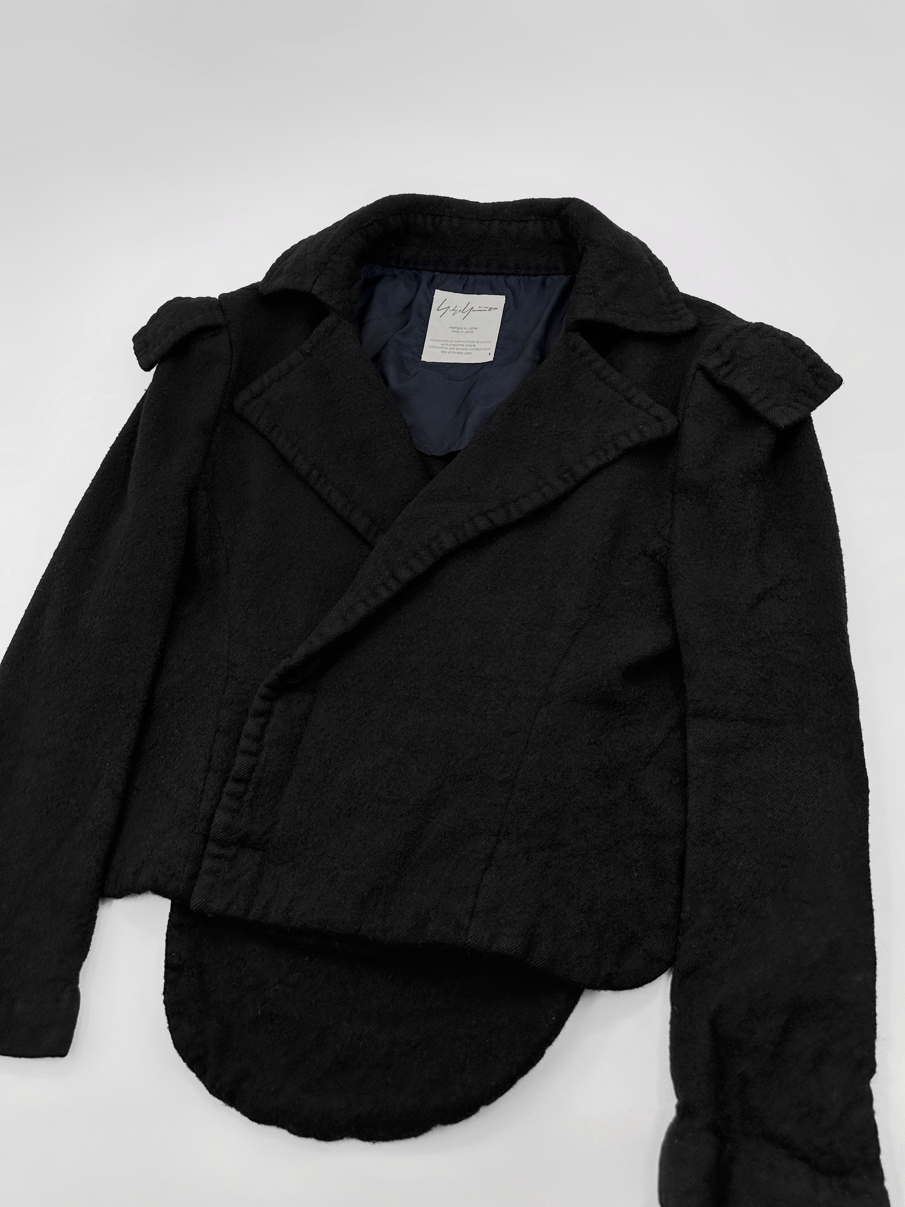 Yohji Yamamoto Fall 2006 Runway Oversized Wool Cropped Jacket 1 - 7