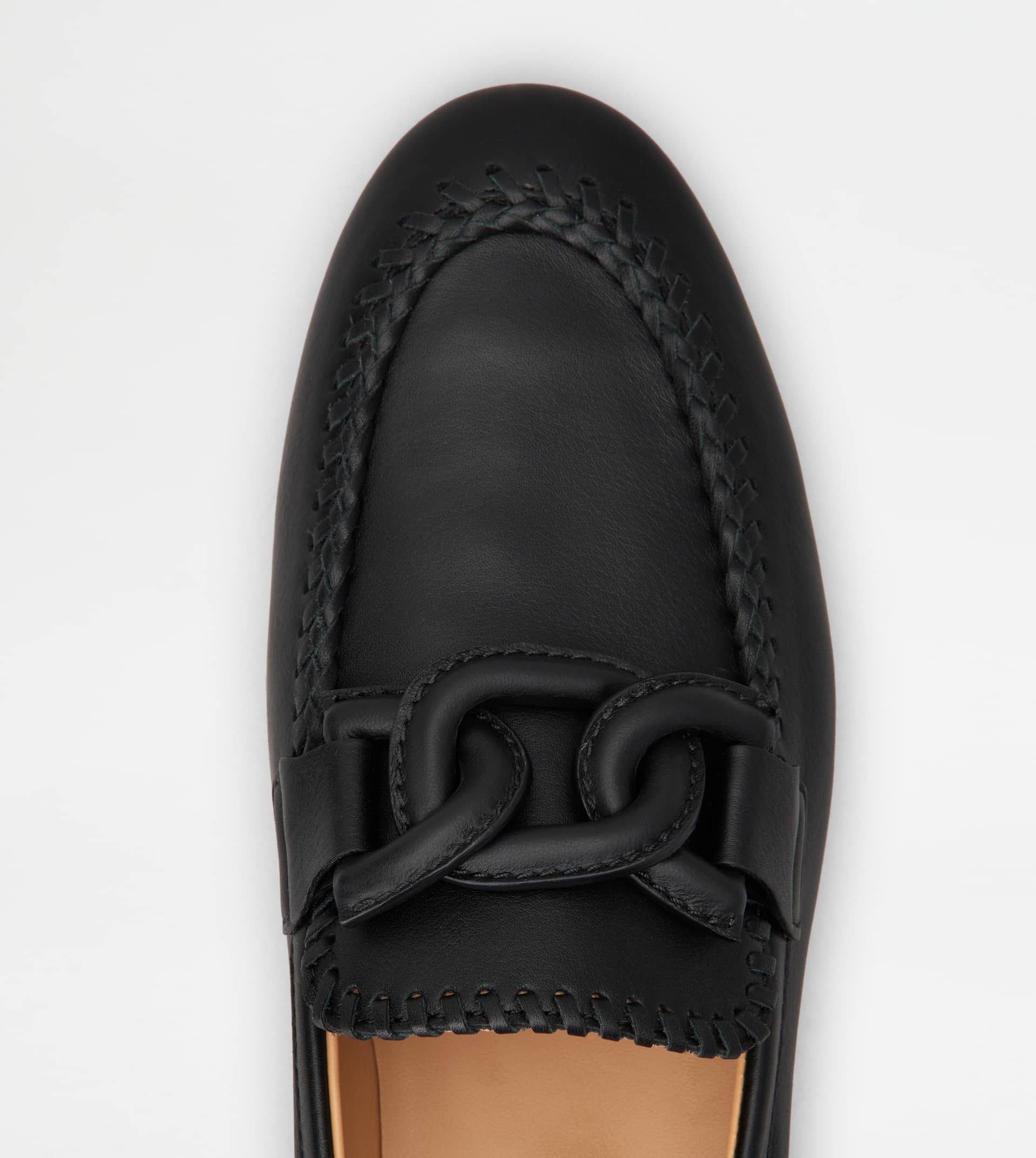KATE LOAFERS IN LEATHER - BLACK - 4