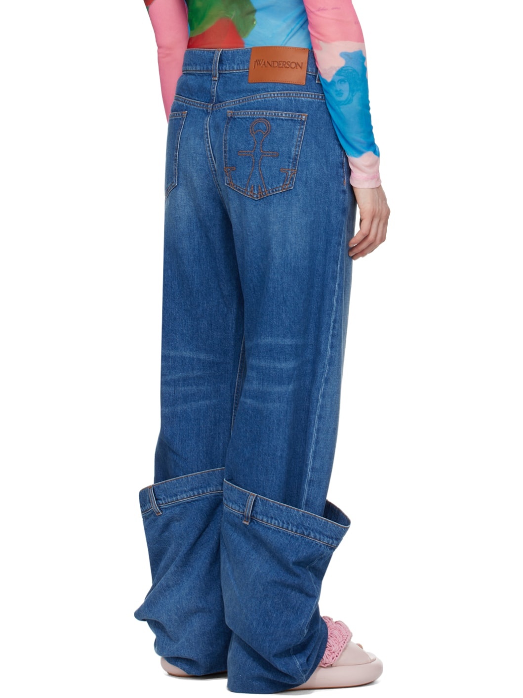 SSENSE Exclusive Blue Bucket Jeans - 3