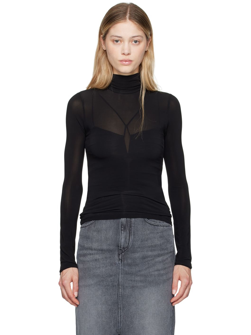 Black Joyela Turtleneck - 1