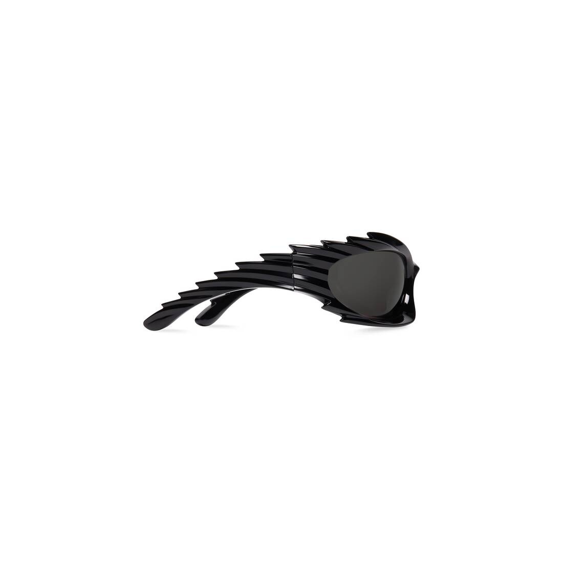 Spike Rectangle Sunglasses  in Black - 4
