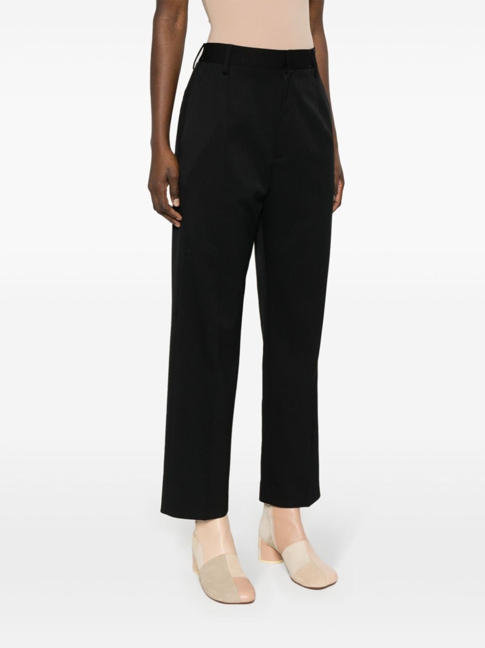 straight-leg cropped trousers - 3