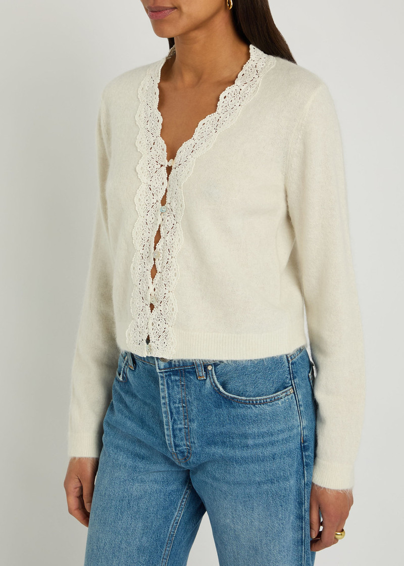 Rails Rails Mer Lace-trim Alpaca-blend Cardigan outlook