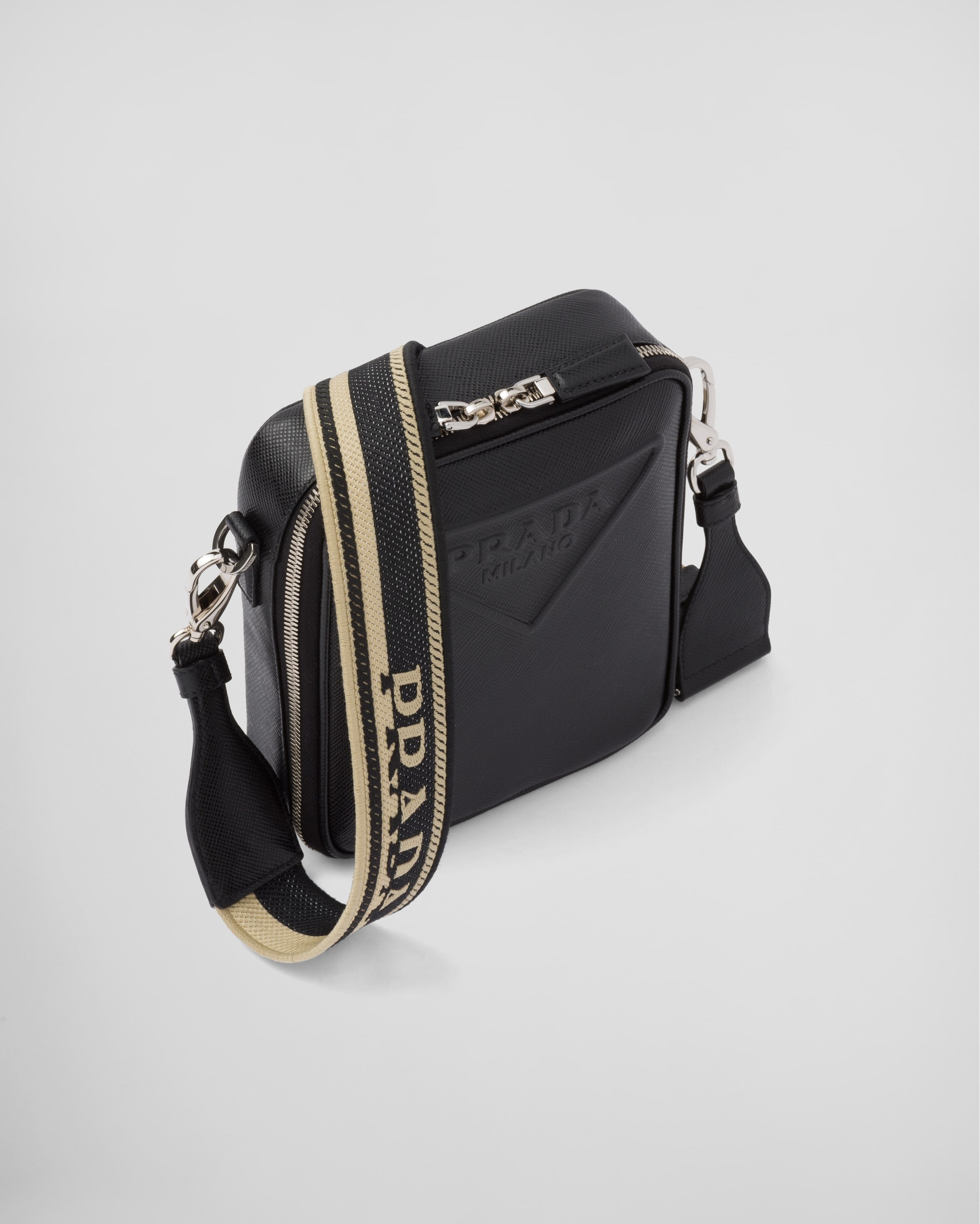 Saffiano leather shoulder bag - 3
