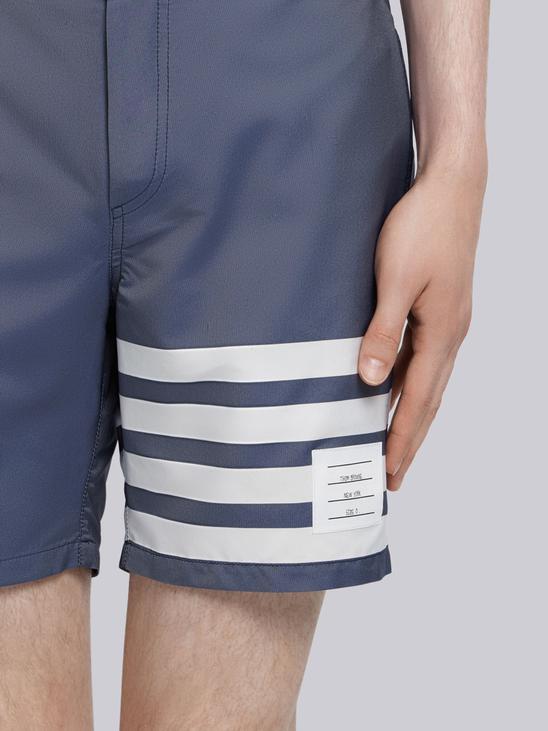 Navy Swim Tech Woven 4-bar Swim Short 5