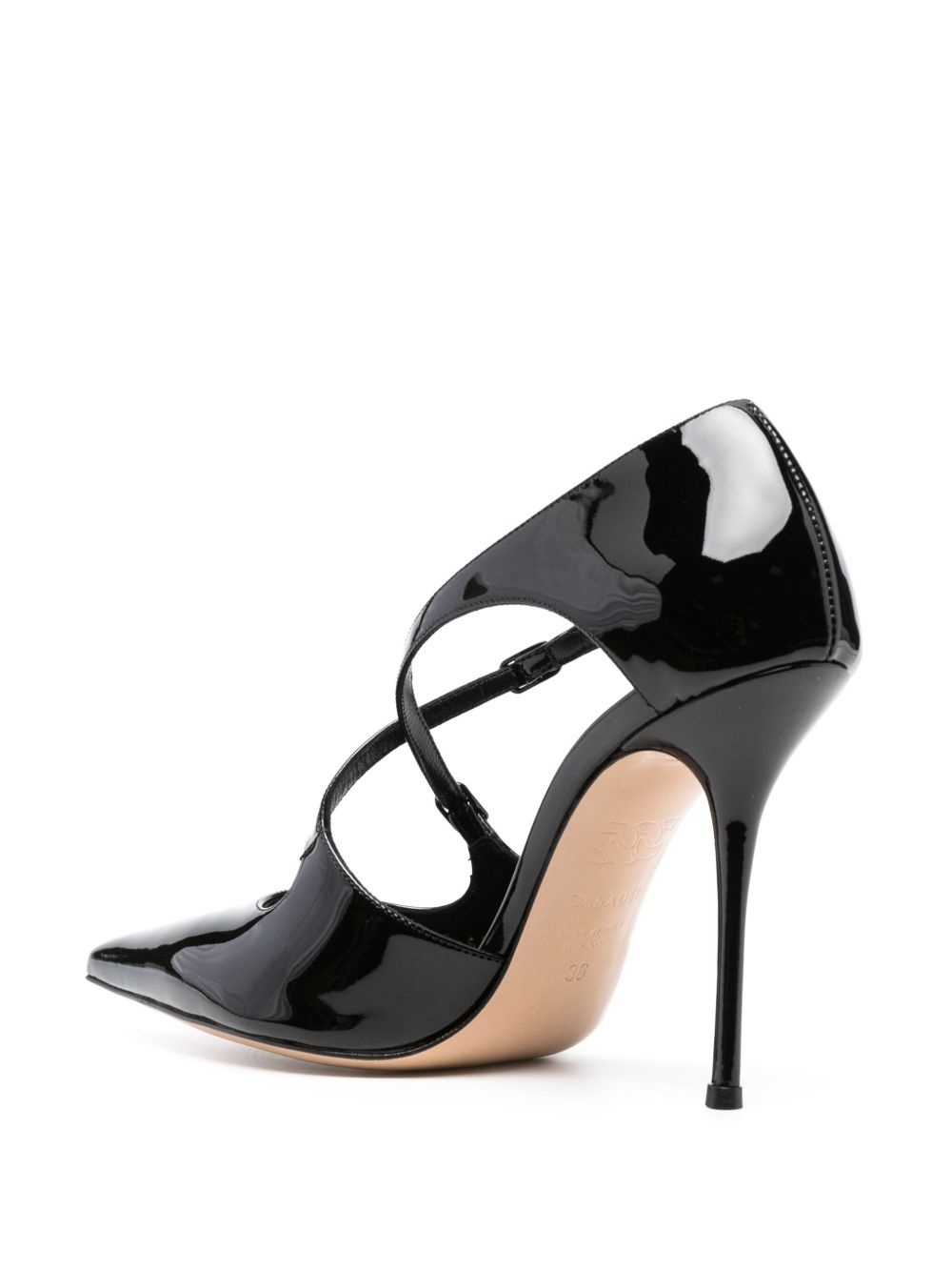 Anna 100mm leather pumps - 3