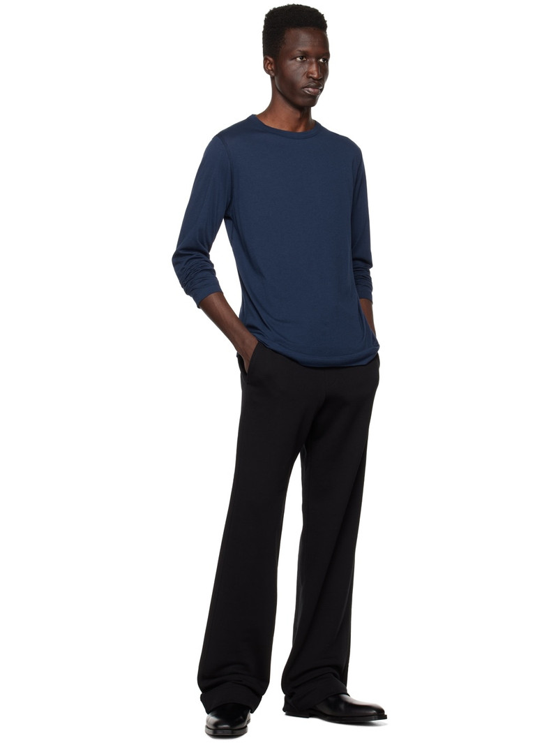 Dries Van Noten Navy Crewneck Long Sleeve T-Shirt outlook