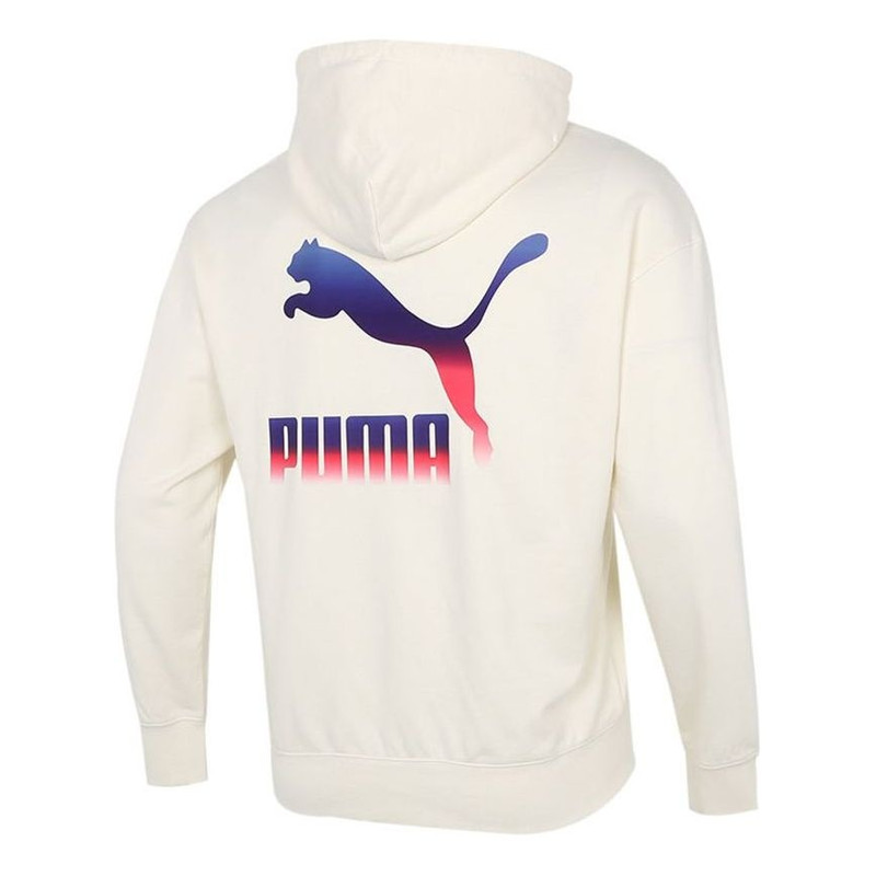 PUMA PUMA Logo Hoodie 'Cream' 534443-73 outlook