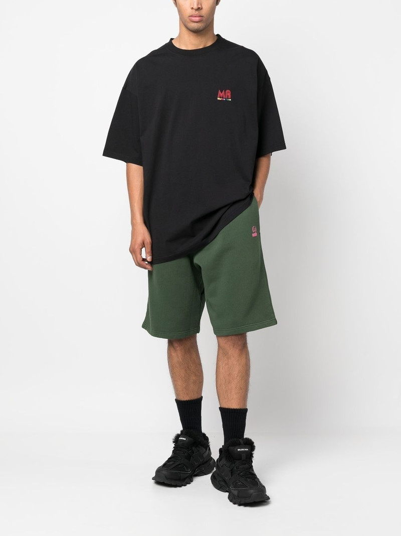 Martine Rose logo-print cotton track shorts outlook
