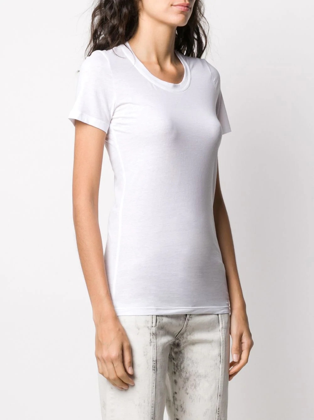 scoop-neck jersey T-shirt - 3