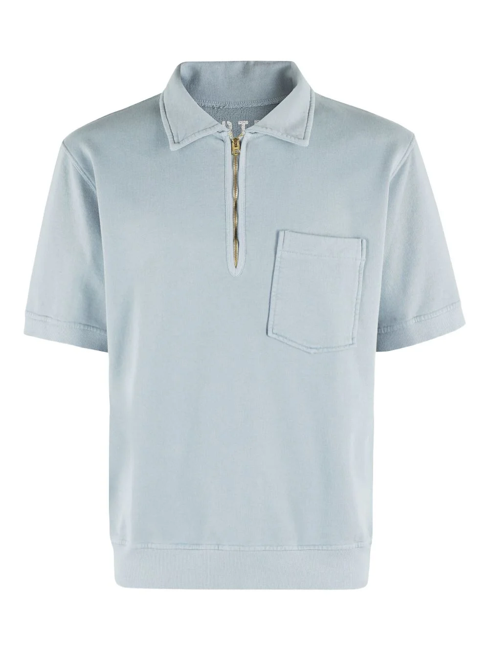 zip-up polo shirt - 1