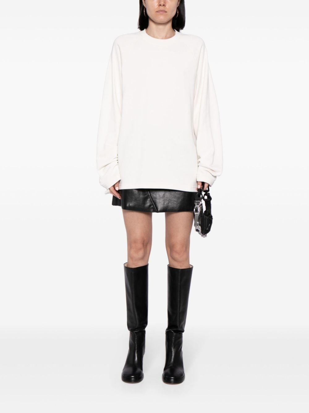 crew-neck cotton jumper - 2