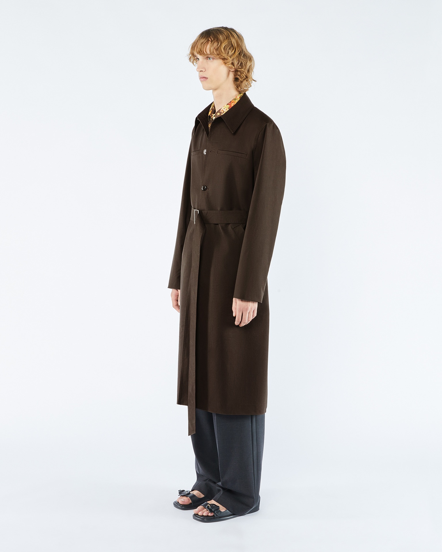 KILAN - Water-repellent wool coat - Dark brown - 3