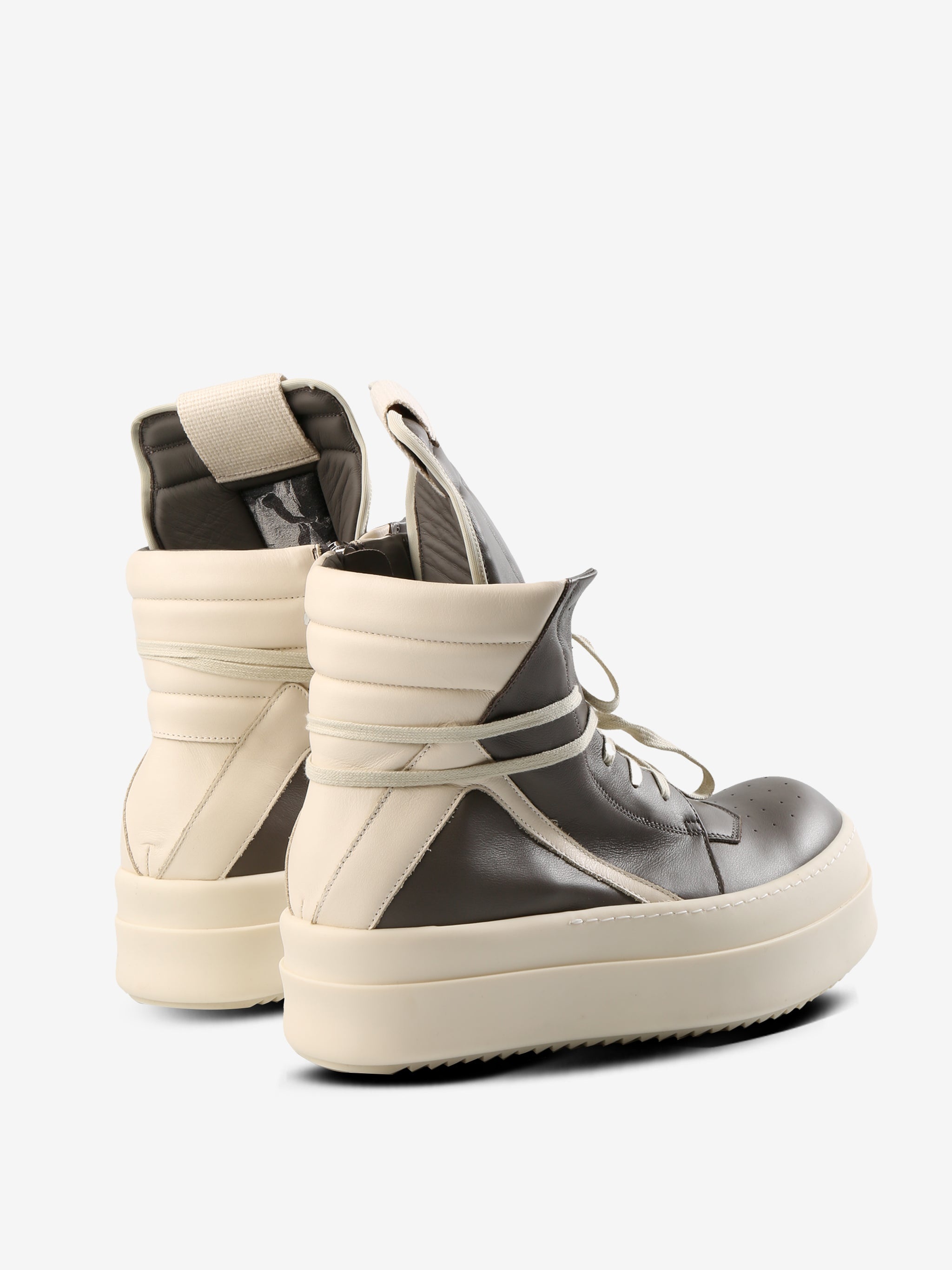 RICK OWENS - Men Leather Mega Bumper Geobasket - 3