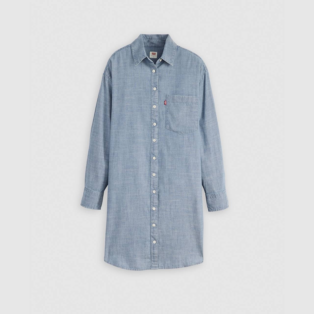 HARLIE BOYFRIEND SHIRT DRESS - 1